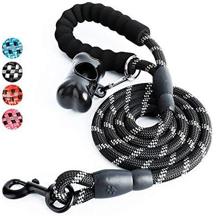 rope dog leash with padded handle