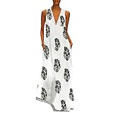 Women Loose Dress Casual Summer Butterfly Sunflower