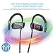 Bluetooth Headphones, IPX7 Sports Wireless Earphones Waterproof Hands Free, Noise Cancelling Earbuds V4.1 Stereo Sweatproof In-Ear Headsets with Mic