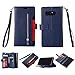 SUPZY Galaxy Note 8 Case, Leather [9 Card Slots] [Photo & Wallet Pocket] Multi-Function Premium PU Leather Magnetic Flip Shockproof Zipper Wallet Case Cover for Samsung Galaxy Note 8 (Navy Blue)