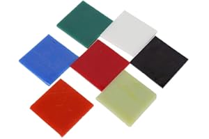 HZTYYIER Glass Fusing Sheets for Microwave Kiln Fusing Supply DIY Jewelry Making Accessories, 7 Colors