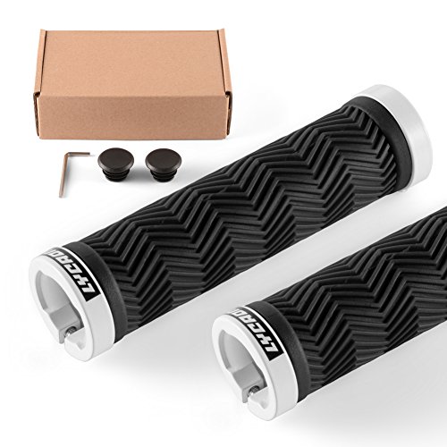LYCAON Bike Handlebar Grips, Two Sides Locking Bahrain Ubuy
