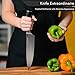 KINZOKU Professional Chef Knife 8 inch - Japanese Stainless Steel - Sharp Blade and Rust-Free Chopping Knife - Pakka Handle - Kitchen Knife and Odor Removing Soap - with Premium Gift Box
