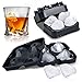 3D Skull Diamond Flexible Silicone Ice Cube Molds Tray - Pack of 2 Reusable and BPA Free For Whiskey Cocktail Beverages
