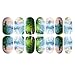 YESURPRISE 1pack 3D Beautiful Landscape Nail Art Tips Pack Decal Wrap Water Tattoo Noctilucent Transfer Stickers DIY Decoration #9