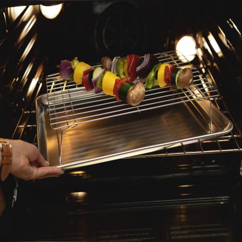 4Tier Stackable Cooling Racks for Baking, Cooking, Roasting Stainless Steel Wire Rack Baking