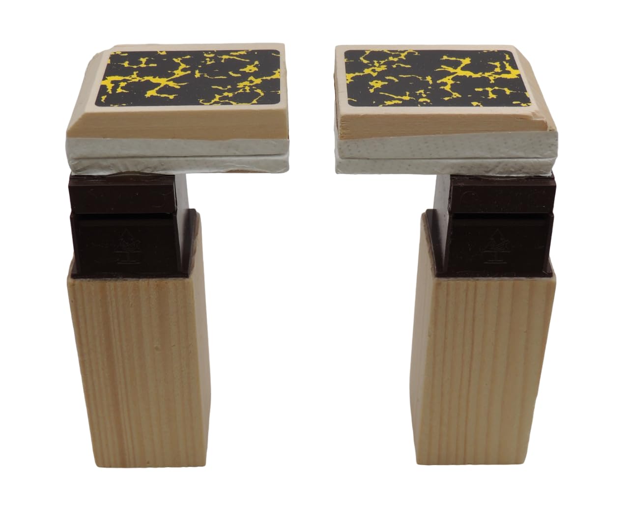 KD89 Complete Black Forest Bellows for Cuckoo Clock, Sizes 65mm to 120mm, Wooden Body and Bellow, Sold as Pair (80mm)