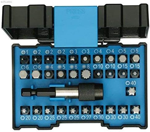 GEDORE Bit-Box Industry, 32-piece, Bit Set including bit holder and screwdriver inserts, 1/4", 6.3 mm, Professional, 666-032-J - Image 3