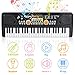 WOSTOO Kids Piano Keyboard, 49 Keys Portable Keyboard Electronic Digital Piano Educational Learning Toy Music Gifts Keyboard Piano for Beginners Kids Girls Boys with Microphone