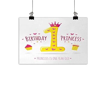 Amazon Com Anzhutwelve 1st Birthday Art Oil Paintings Quote
