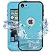 Comsoon iPod 5 iPod 6 Waterproof Case,[Dustproof Sweatproof][IP68 Certified]iPod Touch Defender Case Built-in Touch Screen & Kickstand for Both Apple iPod Touch 5th & 6th Generation