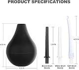 RANEU Enema Bulb Silicone Anal Douche Kit with 3 Nozzles view 3