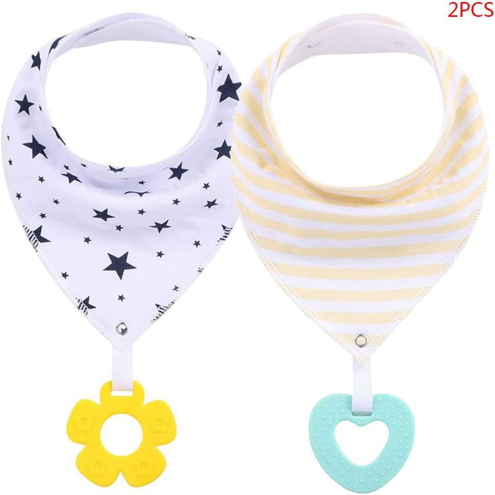 Anneau De Dentition Silicone Sans Bpa Manyo 2 Pcs Bavoir Bandana Bebe Bavette Bebe Bouton Reglable Bavoir Bebe Coton Fleurs Bavoirs Bebe Puericulture