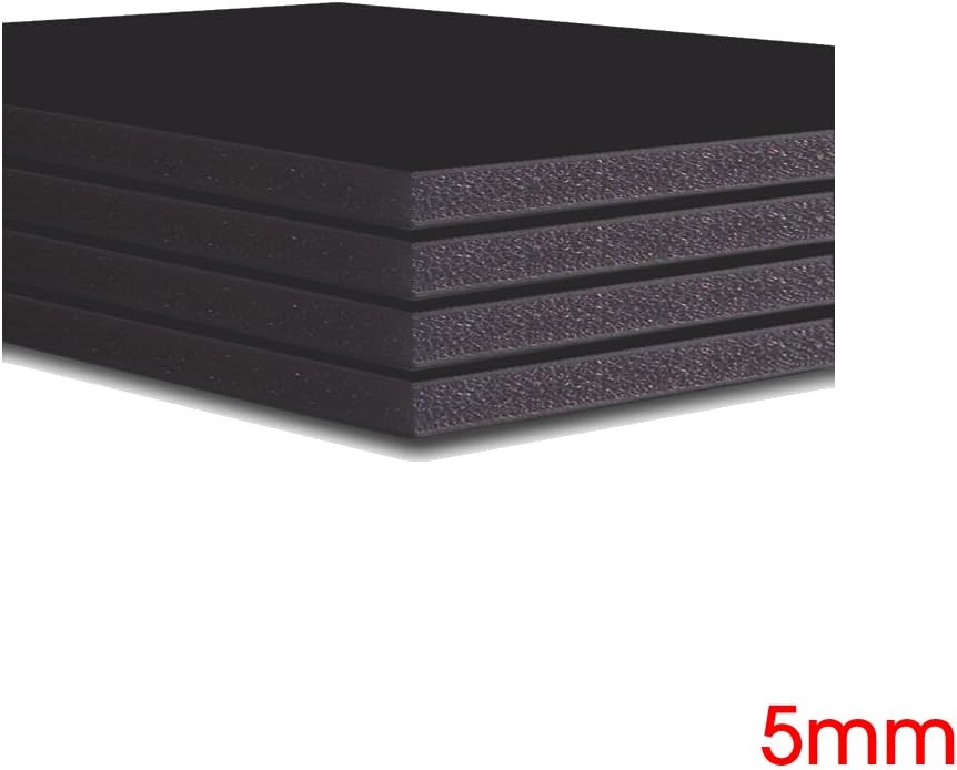 New (Foam Board Hub) Foam Board 5mm, Black, Pack of 10 Sheets in a Box