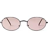 GIFIORE Oval Sunglasses Vintage Retro 90s Sunglasses Trendy Designer Glasses for Women Men