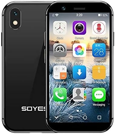 Cell phones SOYES XS, 2GB+16GB, 3.2 inch Android 6.0 MTK6737 Quad Core up to 1.3GHz, Dual SIM, Bluetooth, WiFi, GPS, Network: 4G, Support Google Play (Black) Unlocked Cell Phones ( Color : Black )