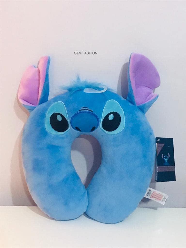 New Disney Stitch Blue Neck Travel Pillow Support Pillow Cushion Holiday Primark