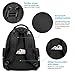 Swish Baby Diaper Bag Backpack w/Insulated Pockets and Stroller Strap - Large Waterproof Multi-Function Travel Organizer - Changing Pad, Bottle Holder and Pacifier Clip Included (Black)