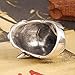 Mokiss 316L Stainless Steel Mens Fierce Black Wolf Skull Head Ring Size 7-13 Punk Jewelry