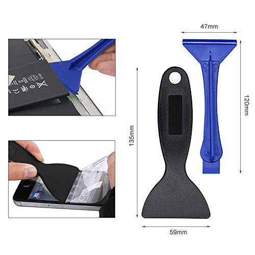 E.Durable Professional Safe Opening Pry Tool Repair Kit with Non-Abrasive Nylon Spudgers, Anti-Static Tweezers, Plastic Pry bar, Etc