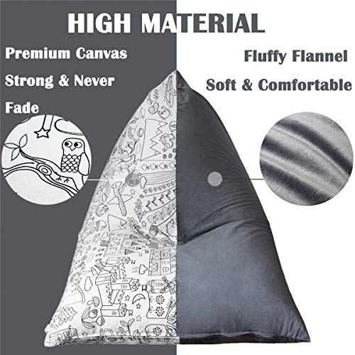 image for Jorbest Stuffed Animal Bean Bag Chair for Kids and Adults. Premium Can