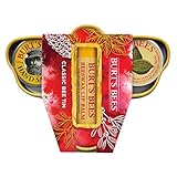 Burt's Bees Classic Bee Tin Gift Set, 3 Lip & Hand Products in Gift Box - Cuticle Cream, Hand Salve and Lip Balm
