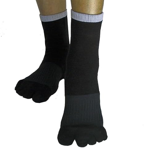 Amazon 外反母趾対策 ふしぎな5本指テーピング靴下 24 26ｃｍ ブラック 色は4色 サイズは4サイズ ピエシェリ 外反母趾 内反母趾用