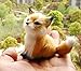 nanguawu Little Fox Sitting Fengshui Learning Resources Miniature Plush Stuffed Animal Toy