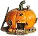 Top Collection Miniature Fairy Garden and Terrarium Orange Pumpkin Fairy House Statue, 4 by 4.5-Inch