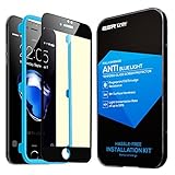 iPhone 7 Plus Screen Protector, ESR iPhone 7 Plus Screen Protector Full Screen Tempered Glass Easy to Install Scratch Proof Edge to Edge Protector for iPhone 7 Plus -Anti Blue Light_Black