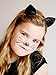 EBTOYS Cat Ears Headband Hair Hoops Glitter Hairband Headwear for Daily and Party Favors Costume Accessories (Black)