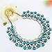 QIYUN.Z Elegant Women's Bling Rhinestone Beaded Chandelier Choker Big Collar Necklace