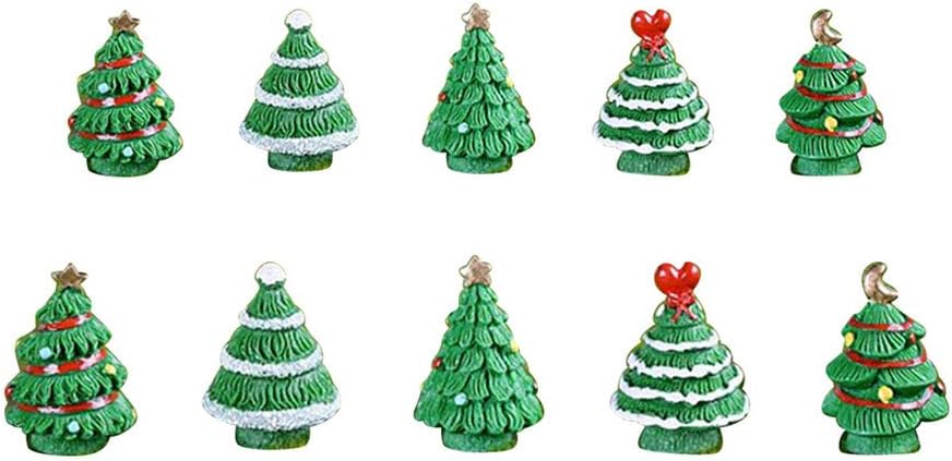 Amazon Ledmomo 8個 クリスマスツリー 樹脂のツリーの飾り ミニチュア飾り キャンディケイン Diy 装飾品 クリスマスツリー おもちゃ