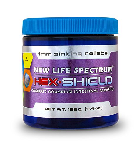 New life spectrum hex shield 1mm sinking pet food, 125g…