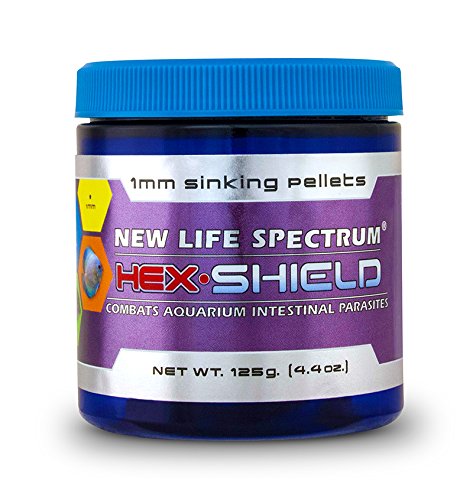 New Life Spectrum Hex Shield 1mm Sinking Pet Food, 125gm