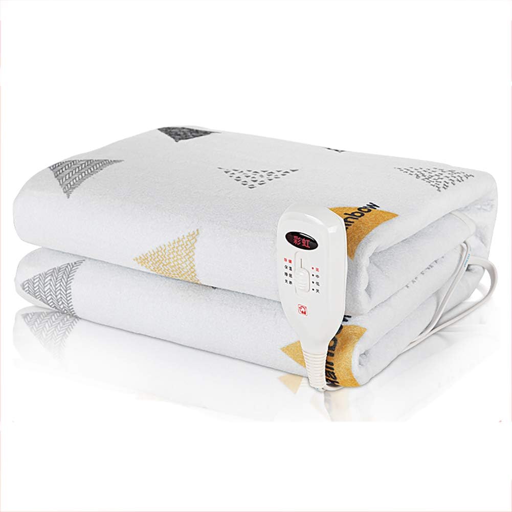 GGYDD Plush Electric Blanket,Extra Warm Thicken Heated Blanket Fast Heating Electric Throw Easy Clean Heated Throw Blanket F 70x150cm(27.6x59.1inch)