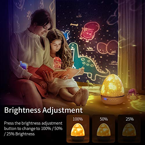 Galaxy Star Night Light Projector for Kids with White Noise,360 Rotating Colorful Changing,Girls Boys Bedroom Lighting Ceiling Dimming Nightlight,Planet nightlight with Moon Space Dinosaurs Fireworks