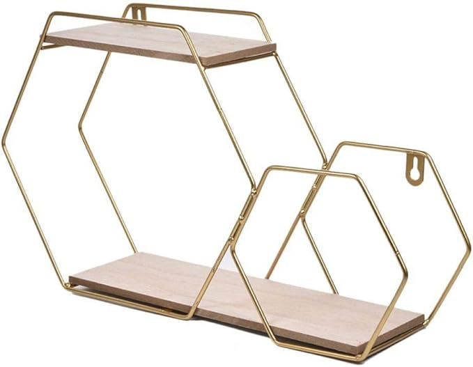 Estante Hexagonal De Hierro, Estante De Revistas, Estante De