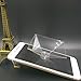 Jili Online Mobile Phone 3D Holographic Projector, Magic Box 360 3D Holographic Projection Pyramid Prism for iPhone, Samsung 3.5-6.5'' Cell Phone - Clear