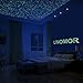 Unomor Glow in Dark Stars and Moon, Glowing Stars for Ceiling and Wall Decals, for Kids Bedding Room or Party Birthday – 216 pcs