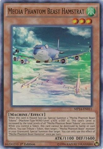 Yu-Gi-Oh! - Mecha Phantom Beast Hamstrat (MP14-EN011) - Mega Pack 2014 - 1st Edition - Ultra Rare