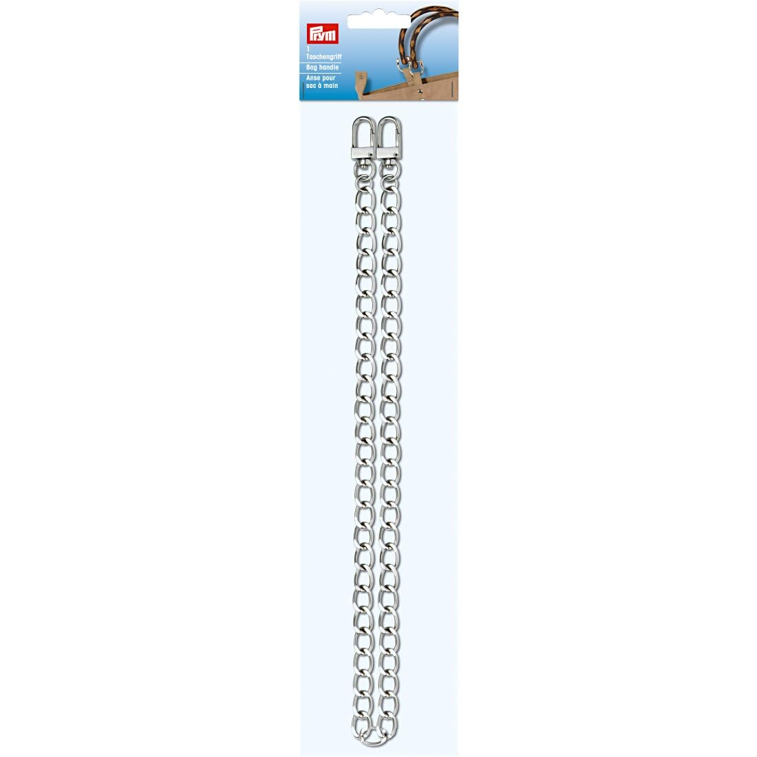 Prym - Mia Silver (70cm) Bag Chain - 3 Pieces