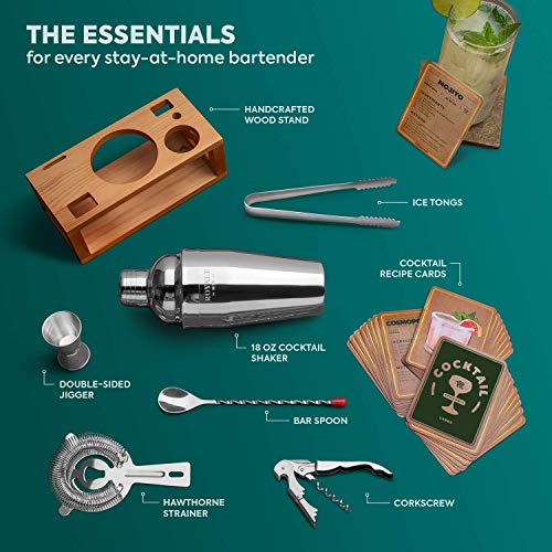 Bar-Set für ein tolles Einweihungsgeschenk für ein neues Zuhause, Barzubehör - Mixologie-Barkeeper-Set - Bar-Set… – Bild 6