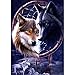 Adarl 5D DIY Diamond Painting Rhinestone Wolf Dream Catcher Pictures of Crystals Diamond Dotz Kits Arts, Crafts & Sewing Cross Stitch