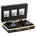 XQD Card Holder & Camera Battery Case for 3 XQD Cards + 2 Camera Batteries ≤59x39x20mm fits Nikon EN-EL15 EN-EL15a EN-EL15b on Z6 Z7 D850 D7500 D810A D810 D800 D800E D750 D610 D500 D7200 D7100 D7000