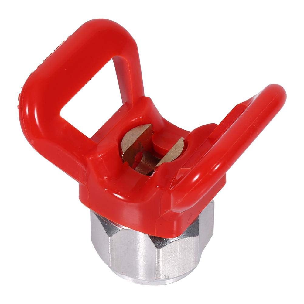 Airless Paint Spray Sprayer Gun Tip Guard Nozzle Seat Replacement Universal Tool Red New Base Flat Tool Easy to Use