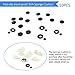 EZYKOO Retainer Push Kit, Car Panel Trim Plastic Fasteners Rivet Set, Universal Auto Body Clips with Fastener Remover for GM Ford Toyota Honda Chrysler (420)
