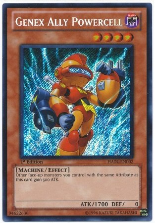 Yu-Gi-Oh! - Genex Ally Powercell (HA04-EN002) - Hidden Arsenal 4: Trishulas Triumph - 1st Edition - Secret Rare