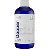 Liquid Ionic Chelated Copper for Hair, Skin, Nails &amp; Collagen Support | Healthy Connective Tissue, Healthy Iron Levels, Mood Balance, 3 Month Supply