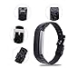 iGK Leather Replacemnt Bands Compatible for Fitbit Alta and Fitbit Alta HR, Genuine Leather Wristbands with Stainless Steel Buckle Black Stone